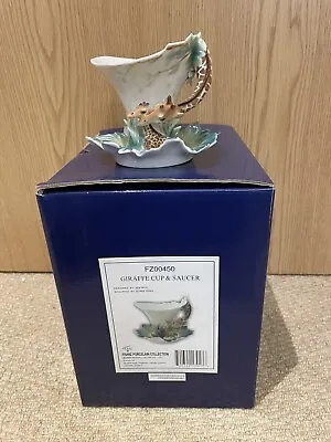 Buy Franz Porcelain Giraffe Cup & Saucer Pristine In Original Box  • 70£