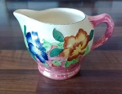 Buy Vintage Maling Floral Lustreware Creamer Pink & Cream Hand Painted Flowers • 8£