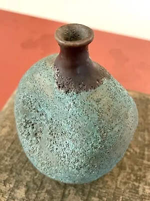 Buy Beatrice Wood BEATO Turquoise Volcanic Glaze Distorted Vase Art Pottery • 1,703.13£