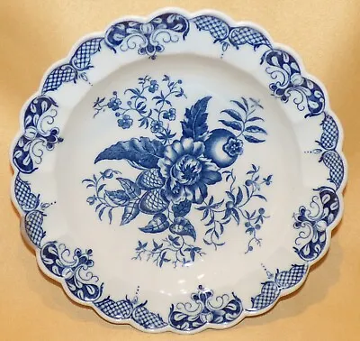 Buy Antique Caughley Blue & White Pinecone Pattern Dessert Plate C1777-90 • 50£