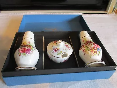 Buy Hammersley Bone China Floral Cruet Set - Boxed • 19.99£