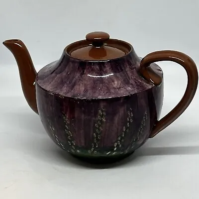 Buy Vintage Torquay Pottery Teapot Lemon & Crute Heather Purple Motto Ware • 4.99£