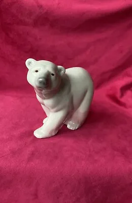 Buy Vintage Lladro Polar Bear Figurine ‘Attentive’~ Handmade In Spain~ Retired~ • 19.95£
