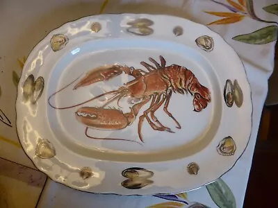 Buy English Aynsley Bone China Lobster And Shellfish Design Large Serving Platter • 28£