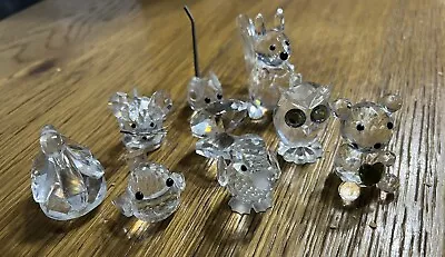 Buy Job Lot Bundle Glass Animal Birds  Mouse Swan Ornaments  X 9 • 9.99£