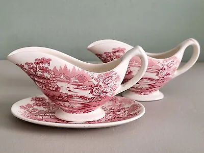 Buy Vintage Royal Staffordshire, Clarice Cliff, “Tonquin” England, Red Transferware • 24.07£
