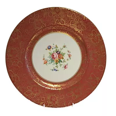 Buy Minton Floral Painted Cabinet Plate 10.5 Inch Diameter • 30£