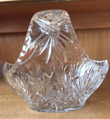 Buy Doulton International Lead Crystal Cut Glass Basket. Dish / Vase / Centre Piece • 10£