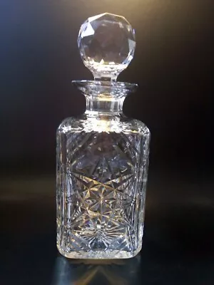 Buy Stunning Vintage Edinburgh Crystal Star Cut Glass Whiskey Decanter • 30£