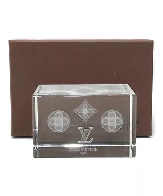 Buy LOUIS VUITTON Monogram Crystal Paper Weight VIP Gift BOX • 150.21£