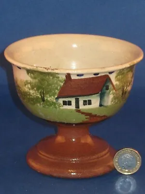 Buy Vintage Devon Cottage Pattern Footed Bowl. • 4.99£