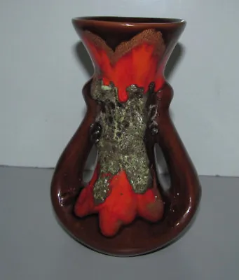Buy Vintage Vallauris 1960s Art Deco French Ceramic Lava Pottery Vase • 30.95£