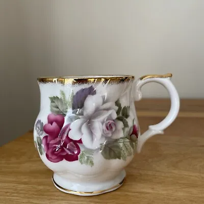 Buy Queens Fine Bone China Rose Pattern Gilded Mug  • 2.95£