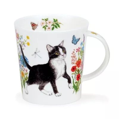 Buy Dunoon Floral Cats Black And White Teap Coffee Mug Lomond 0.3l • 24.93£