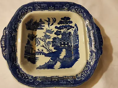 Buy ADDERLEY WARE, Vintage Blue & White Tureen, Old WILLOW Pattern, No Lid • 7£