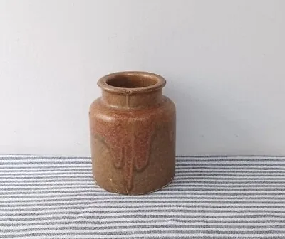 Buy Rustic Stoneware Jar Traditional Vintage Kitchen Storage Utensil Flower Pot 12cm • 19.99£