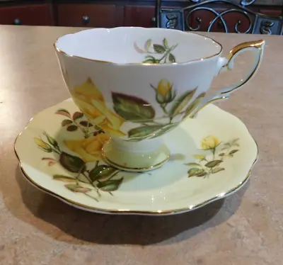 Buy Royal Standard Fine Bone China England Yellow Rose Cup And Saucer • 20.87£
