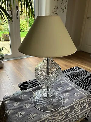 Buy Galway Irish Crystal Glass Large Table Lamp - Excellent Condition • 116£