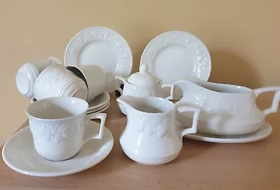 Buy BHS 'Lincoln' Including 4 X Cup & Saucer 15 Pieces JOB LOT • 20£