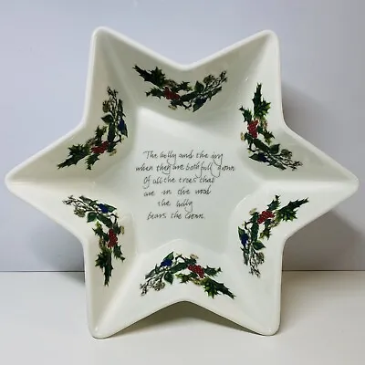 Buy Portmeirion The Holly And The Ivy Star Shaped 1 Pint Bowl • 20£