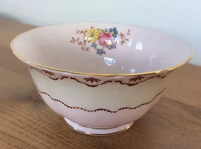 Buy Vintage Tuscan Fine China Flower Pink & Green Gilded Sugar Bowl England. • 9£