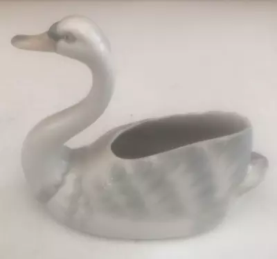 Buy Vintage  Lladro Handcrafted Bisque Porcelain Swan Vase / Planter. Spain • 10£