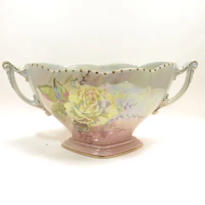 Buy Royal Winton Grimwades Handled Vase 1117 England Floral *Missing Flower Holder* • 19.99£