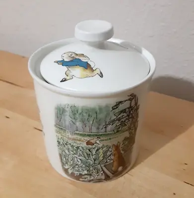 Buy Wedgwood Peter Rabbit Honey Pot / Candy Jar & Lid, 3 1/4  Made In England • 24.01£