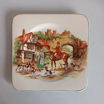 Buy Lancaster And Sons English Ware 'Ye Olde Sly Fox' Square Side Plate 19cm • 10£