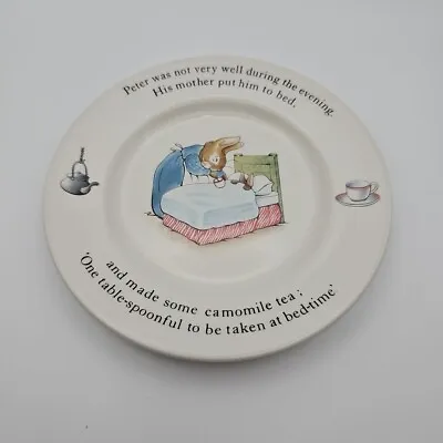 Buy Wedgwood Beatrix Potter PETER RABBIT 7” Plate PETER WAS NOT VERY WELL • 10.99£