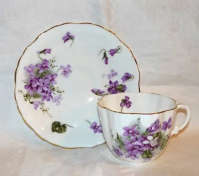 Buy Vtg HAMMERSLEY Bone China Victorian Violets England's Countryside Cup & Saucer • 23.71£