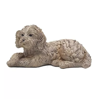 Buy Cockerpoo Dog Ornament Lying Down Wood Effect Dog Statue Cockapoo Gift Ideas • 13.99£