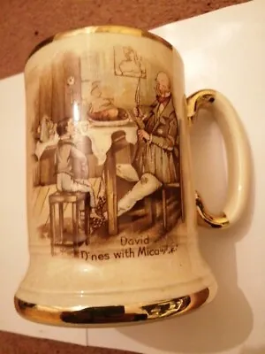 Buy Vtg Arthur Wood Ceramic Tankard Mug Oliver Twist Scenes David Dines W/Micawber • 8£