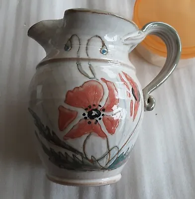 Buy Mike Foster Gypsy Pottery Jug Poppies Design • 9.99£