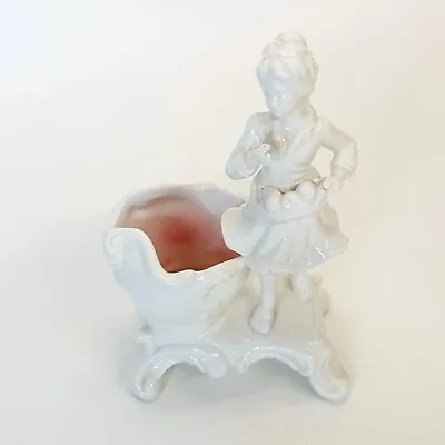 Buy Capodimonte Figurine With Planter / Vase, Made In Italy - Limited Edition No2136 • 69.95£