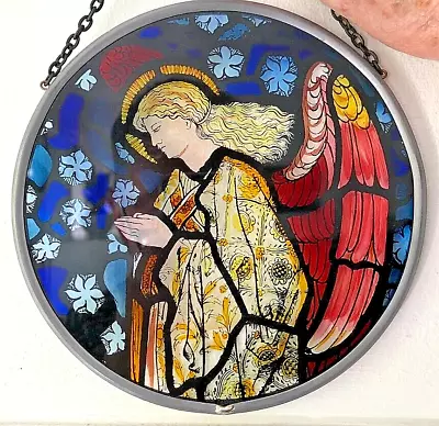 Buy Boxed Winged Heart Hand Painted Suncatcher Stained Glass Art Window Hanging 6  • 20£
