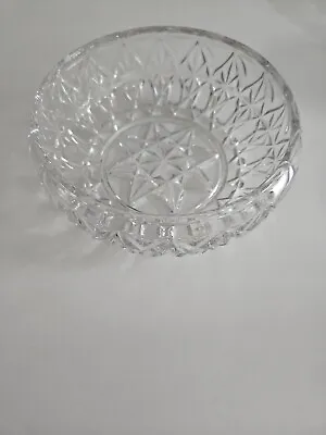 Buy Vintage Crystal Clear Cut Glass 8  Fruit Salad Bowl 1970s Excellent Condition  • 10£
