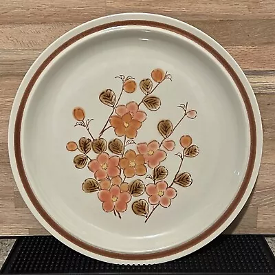 Buy VTG 1970s Stoneware Cherry Blossom Dinner Plate Japan 10.5” Ceramic MCM • 7.55£