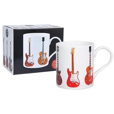 Buy My Music Gifts Leonardo Collection Boxed Bone China Classic Guitar Mug,White • 8.98£
