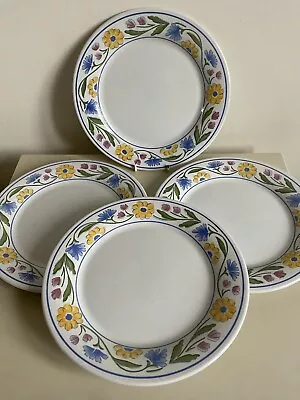 Buy Vintage Staffordshire Tableware ’Summer Meadow’ Dinner Plates X 4 • 8£