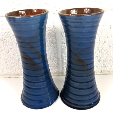 Buy Pair Of C H Brannam Barum Pottery Vases - Devon Studio Pottery • 19.99£
