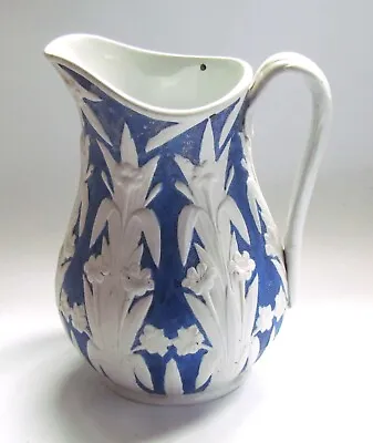 Buy Victorian Blue & White Stoneware Jug • 25£