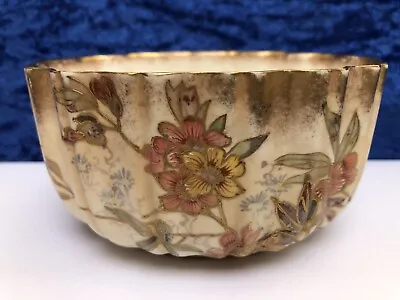 Buy Antique DOULTON BURSLEM, Hand Painted, Blush Ivory Fluted Sugar Bowl C.1880s A/F • 4.99£
