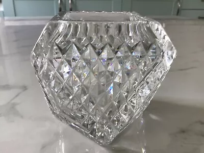 Buy Small Hexagonal Cut Crystal Glass Posy Vase • 6£