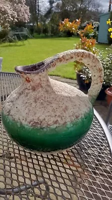 Buy Vintage West German Fat Lava Jopeko Keramik  404  Green Drip Jug  Vase • 59.99£