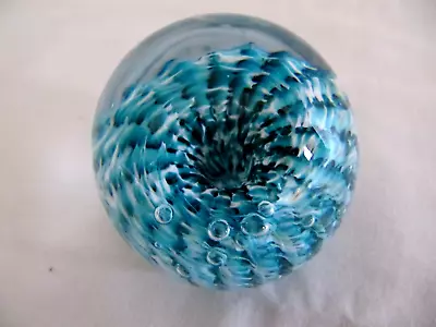 Buy Small Glass Art Studio Style Glass Paperweight • 6.99£