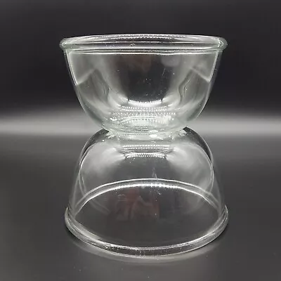 Buy 2 Vintage JAJ Pyrex Clear Glassware Round Bowls Mixing Serving 50+ Years Old • 13.49£