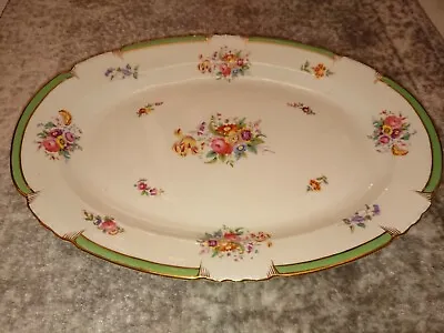 Buy George Jones Large Crescent China Meat Plate With Floral Decoration • 44.99£