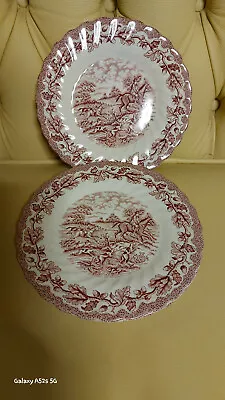 Buy Set Of 3 Saucers/ Dessert Plate/side Plate (15 Cm) Myott Country Life  - Pink  • 15£