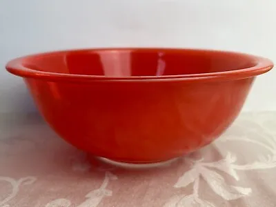 Buy Vintage Pyrex Red Clear Glass Bottom 2.5 Liter Ovenware 10  Mixing Bowl #325 • 17.99£